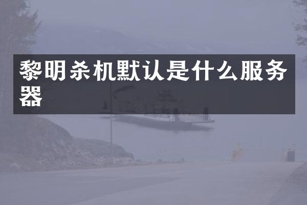 黎明杀机默认是什么服务器