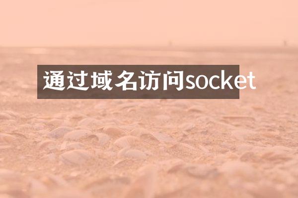 通过域名访问socket