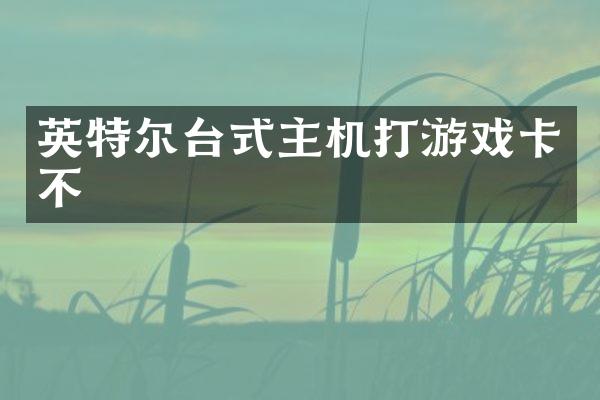 英特尔台式主机打游戏卡不