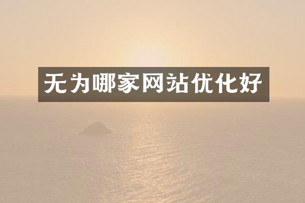 无为哪家网站优化好