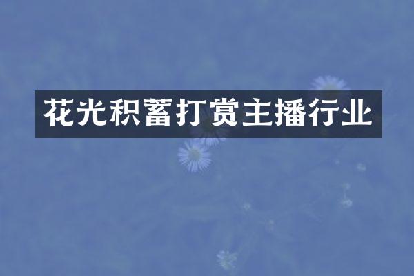 花光积蓄打赏主播行业