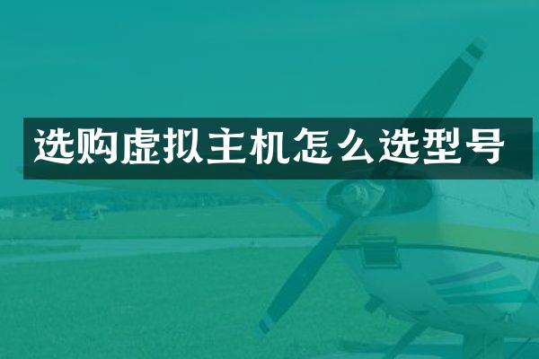 选购虚拟主机怎么选型号