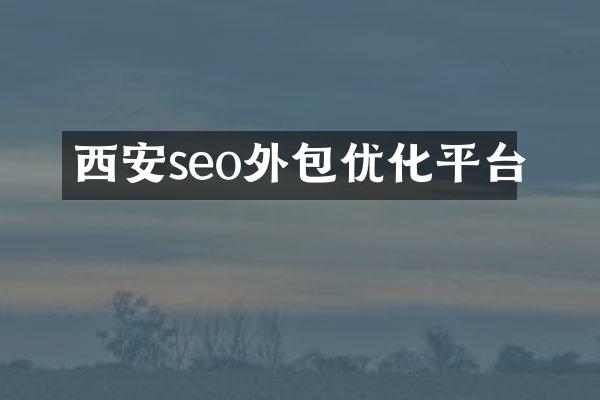 西安seo外包优化平台