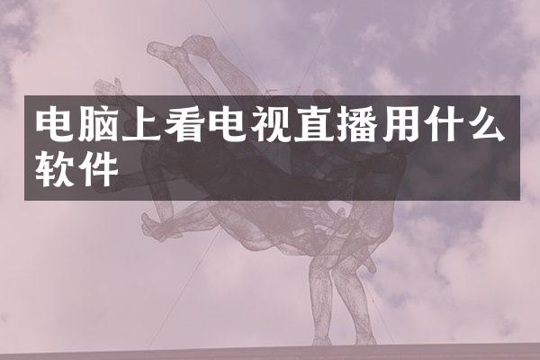 电脑上看电视直播用什么软件