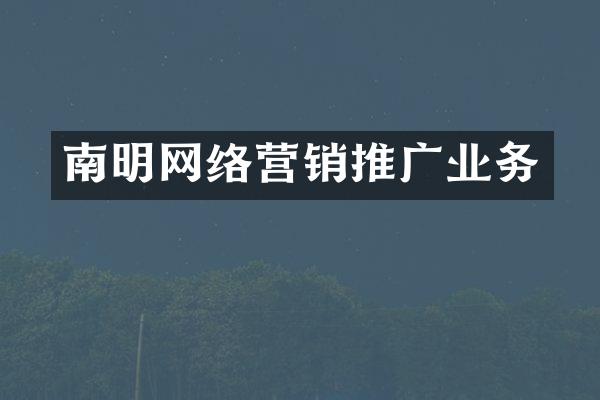 南明网络营销推广业务