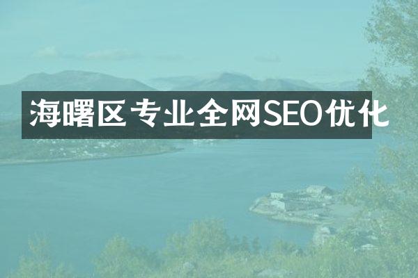 海曙区专业全网SEO优化