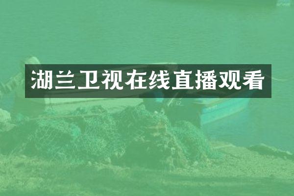 湖兰卫视在线直播观看