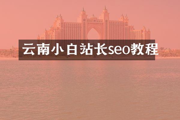 云南小白站长seo教程
