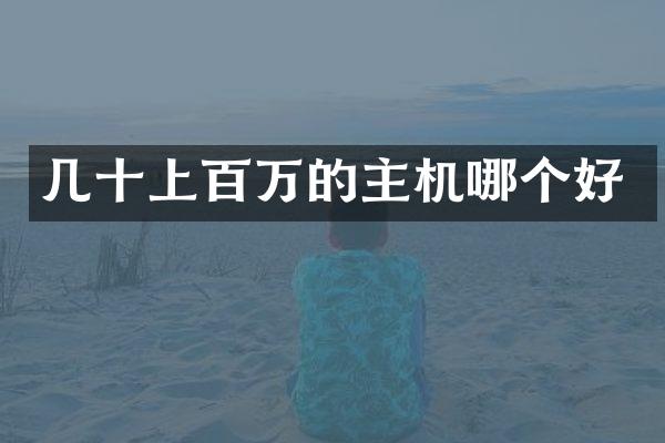 几十上百万的主机哪个好
