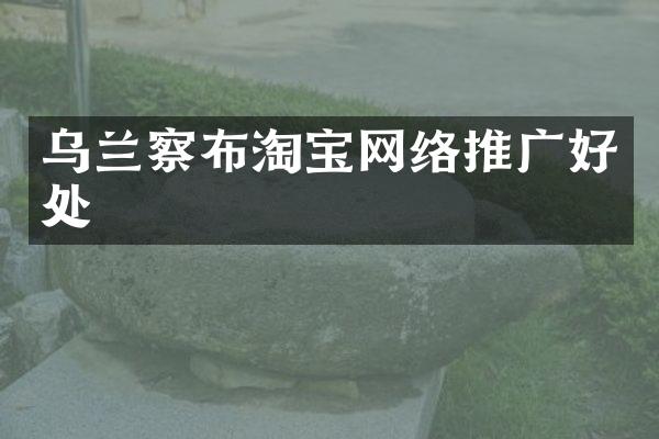 乌兰察布淘宝网络推广好处