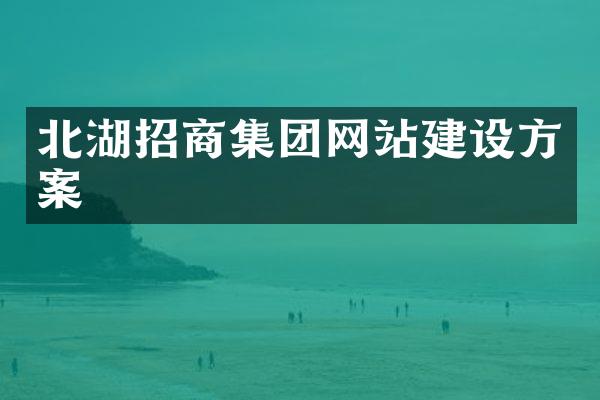 北湖招商集团网站建设方案