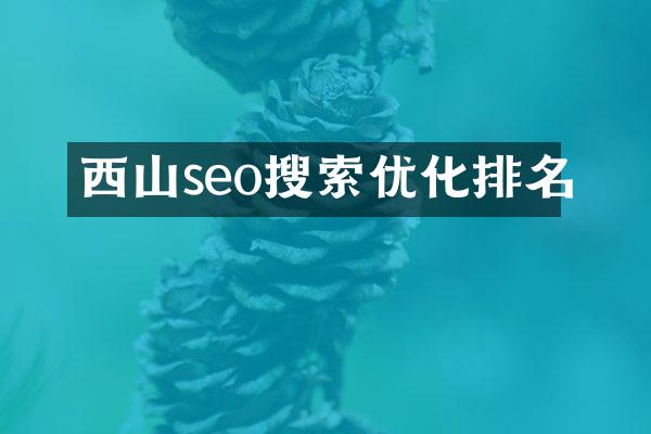 西山seo搜索优化排名