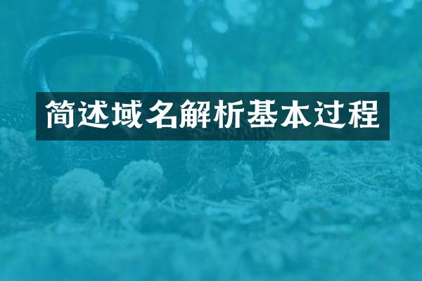 简述域名解析基本过程