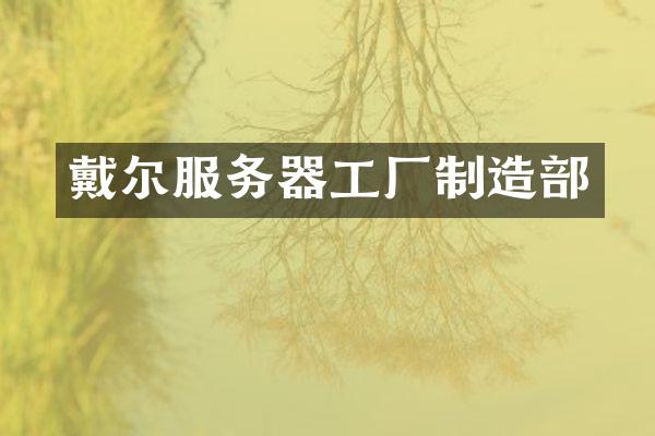 戴尔服务器工厂制造部