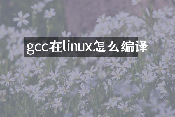 gcc在linux怎么编译