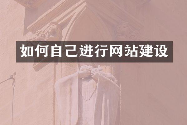 如何自己进行网站建设