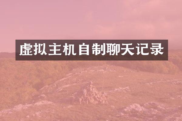 虚拟主机自制聊天记录