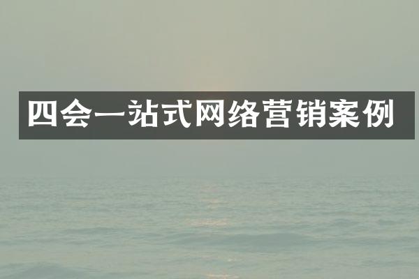 四会一站式网络营销案例