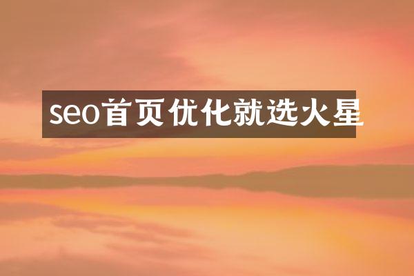 seo首页优化就选火星