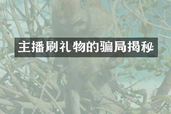 主播刷礼物的骗局揭秘