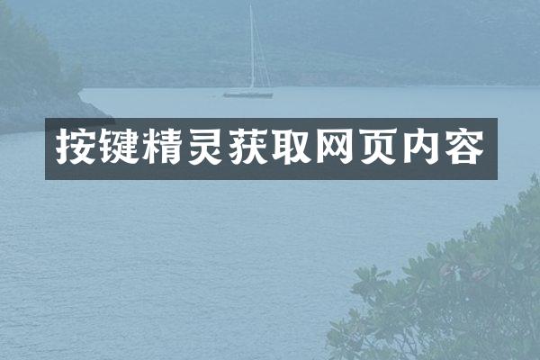 按键精灵获取网页内容