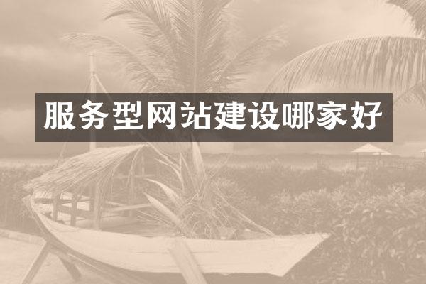 服务型网站建设哪家好