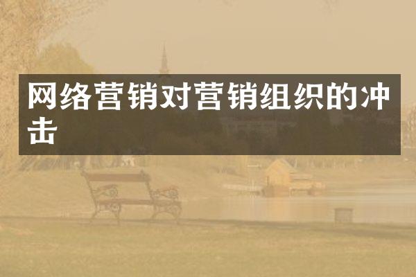网络营销对营销组织的冲击