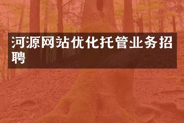 河源网站优化托管业务招聘