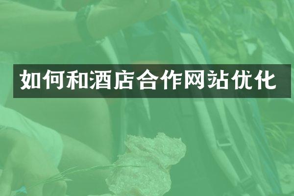 如何和酒店合作网站优化