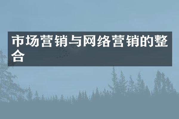 市场营销与网络营销的整合