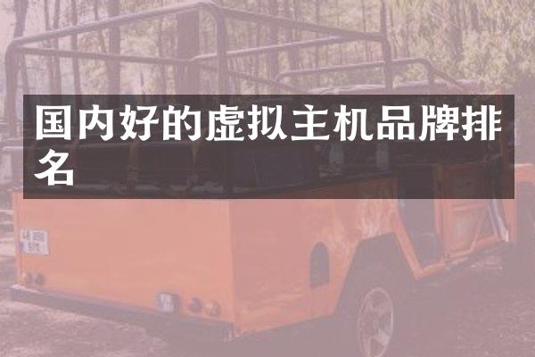 国内好的虚拟主机品牌排名