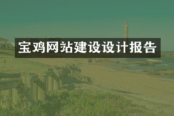 宝鸡网站建设设计报告