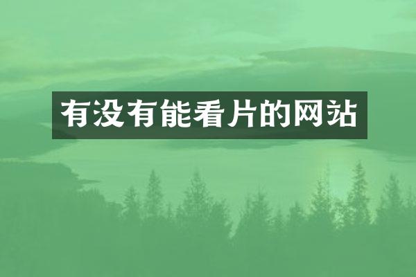 有没有能看片的网站