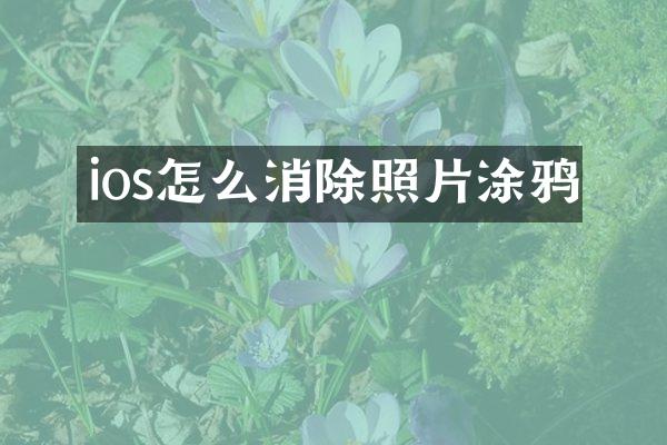 ios怎么消除照片涂鸦
