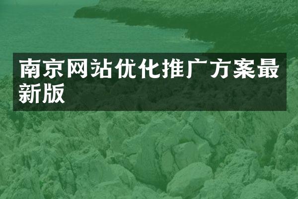 南京网站优化推广方案最新版