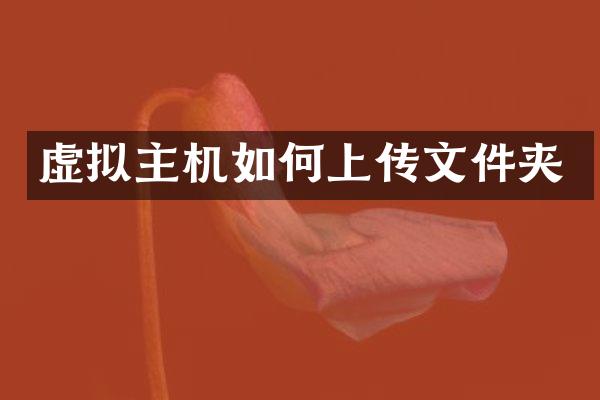 虚拟主机如何上传文件夹