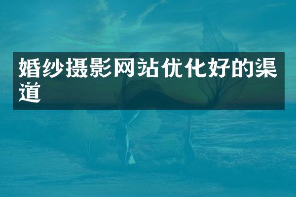 婚纱摄影网站优化好的渠道
