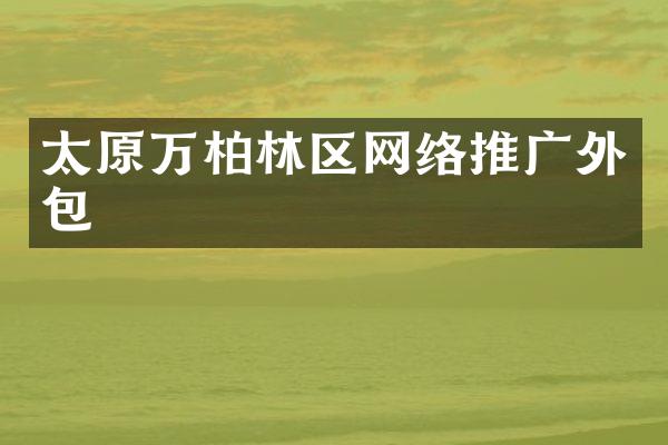 太原万柏林区网络推广外包