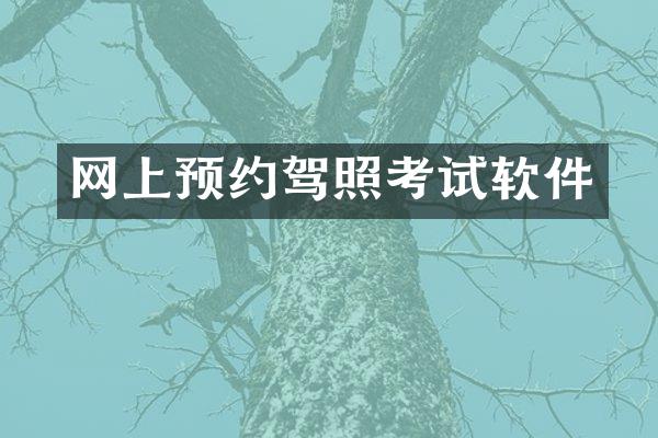 网上预约驾照考试软件