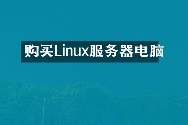 购买Linux服务器电脑