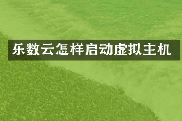 乐数云怎样启动虚拟主机