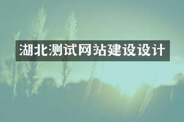 湖北测试网站建设设计