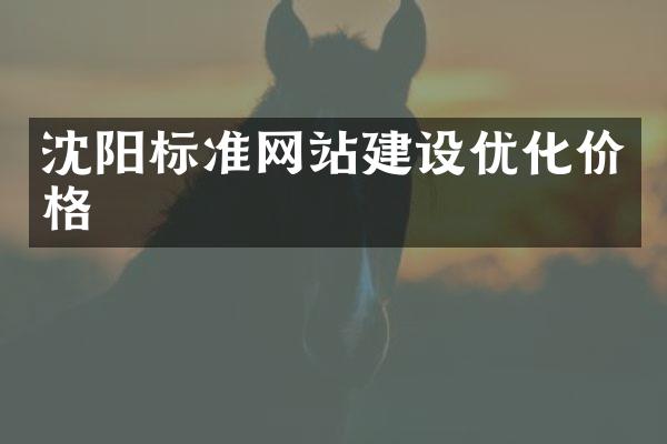 沈阳标准网站建设优化价格
