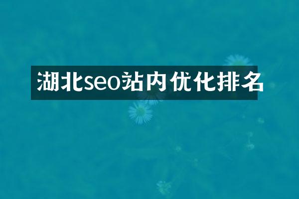 湖北seo站内优化排名