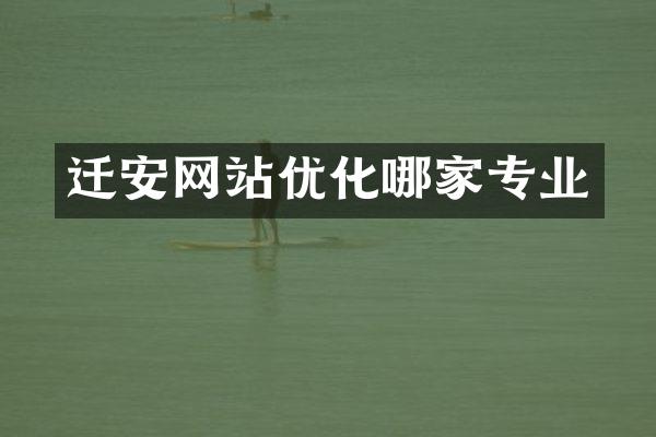 迁安网站优化哪家专业