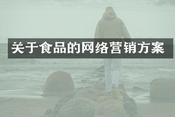 关于食品的网络营销方案