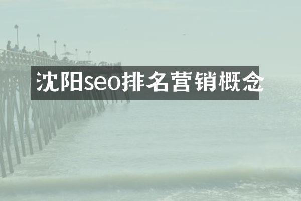 沈阳seo排名营销概念
