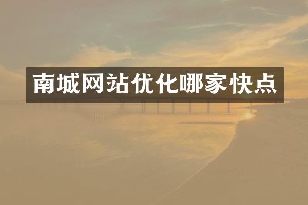 南城网站优化哪家快点