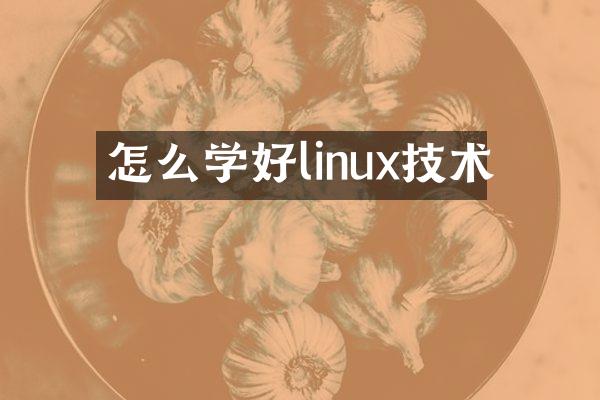 怎么学好linux技术