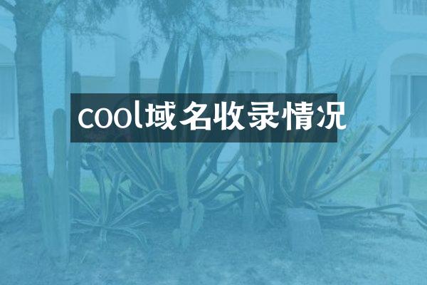 cool域名收录情况